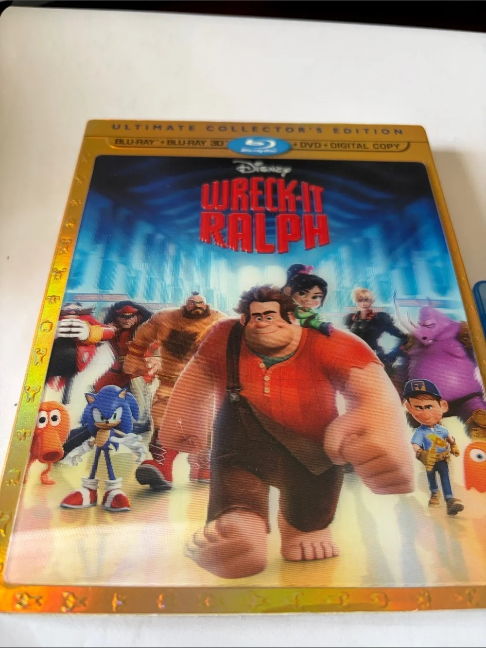 Disney Wreck-It Ralph SteelBook with Blue Case and Gold Trim